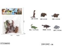 ST336693 - SOLID MINI WILD ANIMAL SET (6PCS/SET)