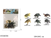 ST336704 - BLACK MINI TURTLE (6PCS)