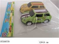 ST336778 - 2只装合金铁皮回力车1：64