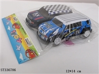 ST336786 - 2只装合金铁皮赛车回力车1：64
