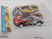 ST336789 - 2只装合金铁皮赛车回力车1：64