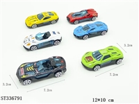 ST336791 - 1：64合金滑行赛车（单只袋装）