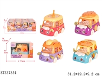 ST337354 - 32PCS 4款式美食系列Q萌小合金车 【英文包装】