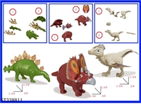 ST338811 - PP assembled 3 Dinosaurs