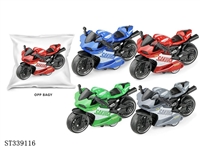 ST339116 - 1：36 解压玩具 回力合金摩托车按压功能(1只装)