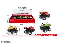 ST339125 - 合金惯性特技沙滩摩托车(12PCS)
