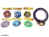 ST340011 - TELESCOPIC CAMOUFLAGE FRISBEE (EXTENDABLE DIAMETER IS 14CM)
