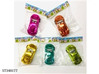 ST340177 - HUILI ELECTROPLATED RACING CAR