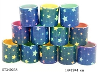 ST340238 - 12 PRINTED FIVE STARS RAINBOW SPRING